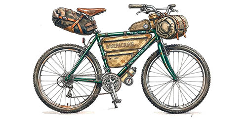 Bikepacking mit Retro MTB